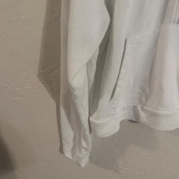 Puma White Long Sleeved Half Zip Pocketed Cropped Athletic Jacket - Picture 5 of 10